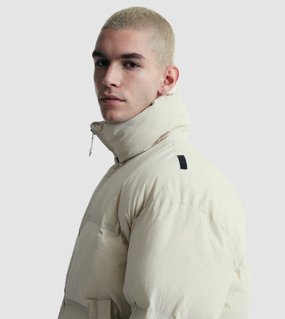 Puffer Jacket Sand - Image 4