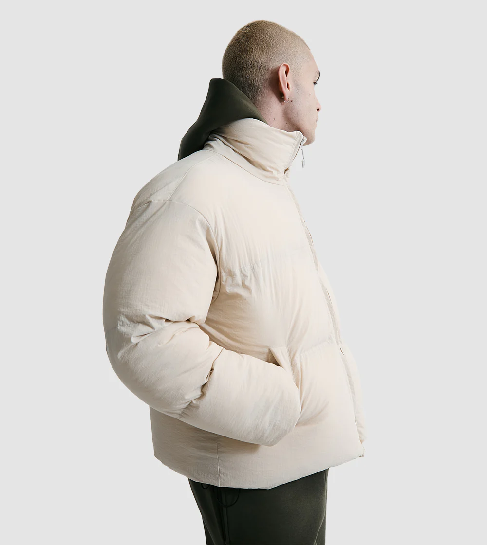 Puffer Jacket Sand - Image 9
