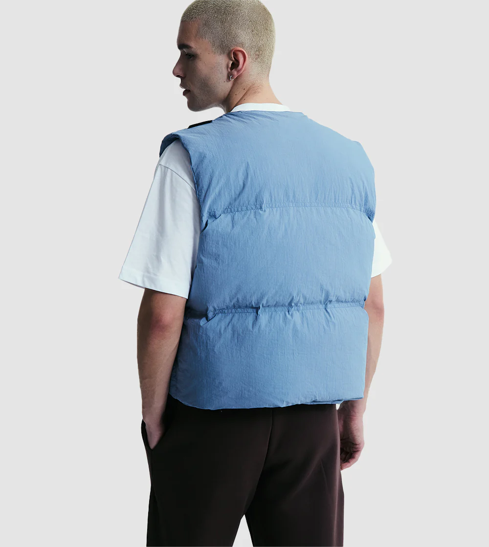 Puffer Vest Off Blue - Image 4