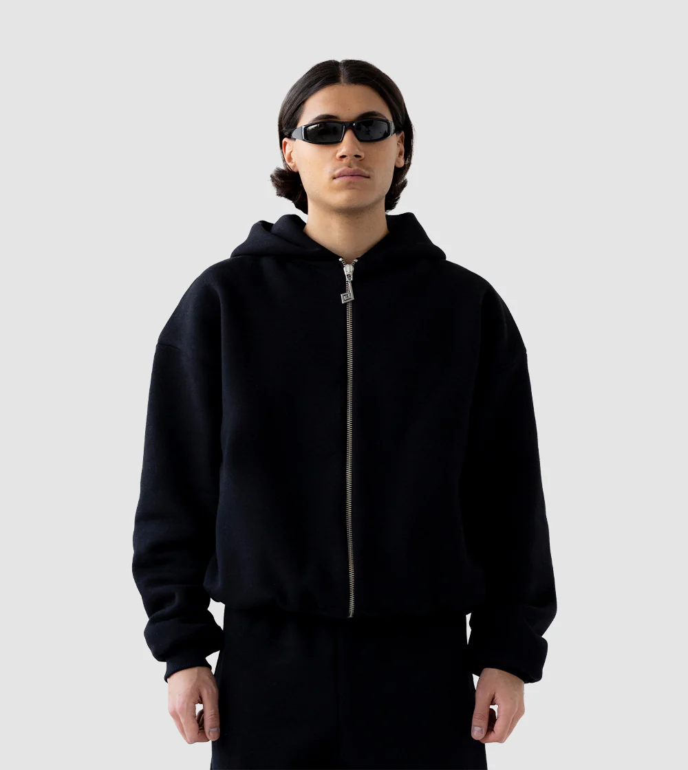 Black Zip Hoodie (Pre-Order) - Image 4